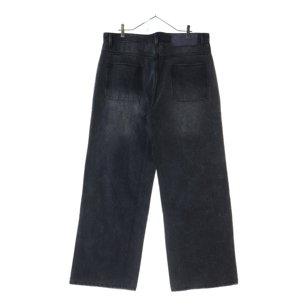 GLASS CYPRESS(グラスサイプレス) 25SS Black Oversized Denim オーバーサイズデニムワイドパンツ ブラック 601251903