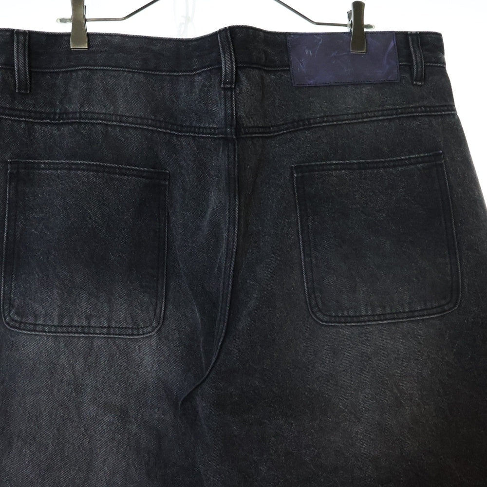 GLASS CYPRESS(グラスサイプレス) 25SS Black Oversized Denim オーバーサイズデニムワイドパンツ ブラック 601251903