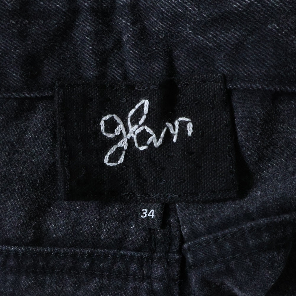 GLASS CYPRESS(グラスサイプレス) 25SS Black Oversized Denim オーバーサイズデニムワイドパンツ ブラック 601251903