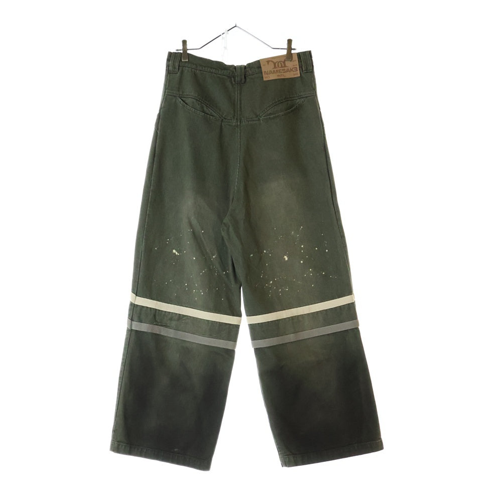 NAMESAKE(ナメサケ) 25SS MARSELLES WASHED DENIM PANTS マルセイユウォッシュドデニムパンツ カーキ N3-SS25-JUICE-PT-02-CG