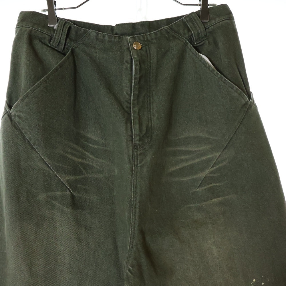 NAMESAKE(ナメサケ) 25SS MARSELLES WASHED DENIM PANTS マルセイユウォッシュドデニムパンツ カーキ N3-SS25-JUICE-PT-02-CG