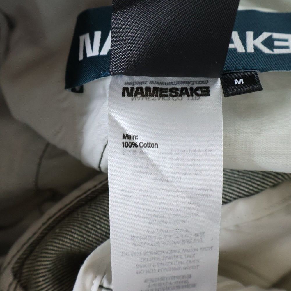 NAMESAKE(ナメサケ) 25SS MARSELLES WASHED DENIM PANTS マルセイユウォッシュドデニムパンツ カーキ N3-SS25-JUICE-PT-02-CG