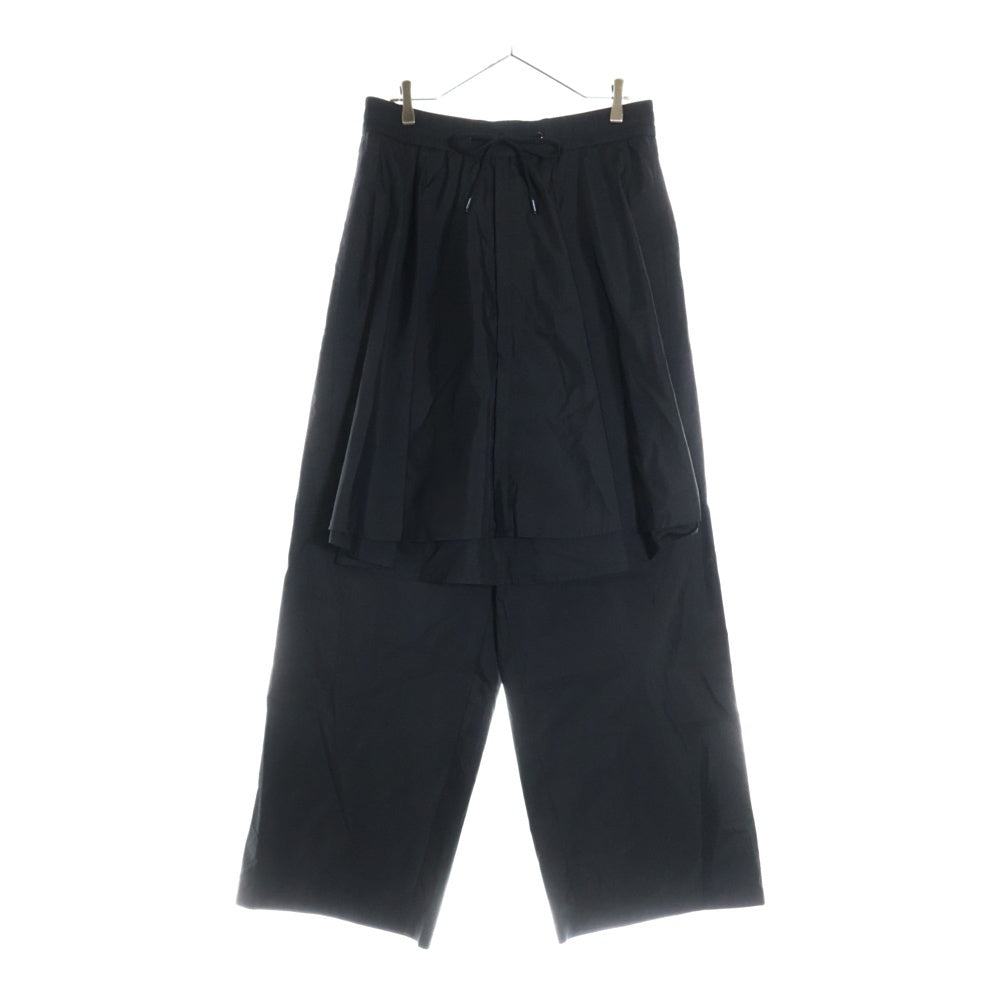 NAMESAKE(ナメサケ) 25SS JACOB LAYERED SUITING TROUSERS レイヤードスーツトラウザーズパンツ ブラック N3-SS25-N3-PT-07-EB