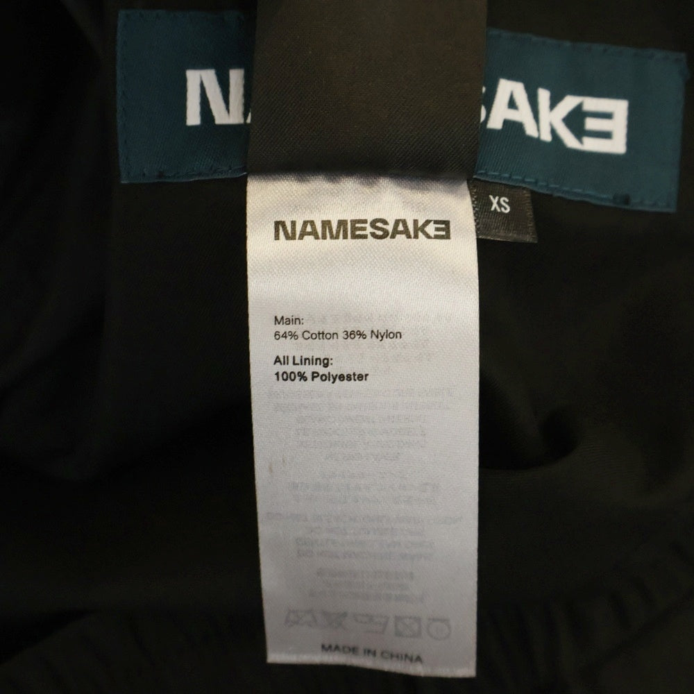 NAMESAKE(ナメサケ) 25SS JACOB LAYERED SUITING TROUSERS レイヤードスーツトラウザーズパンツ ブラック N3-SS25-N3-PT-07-EB