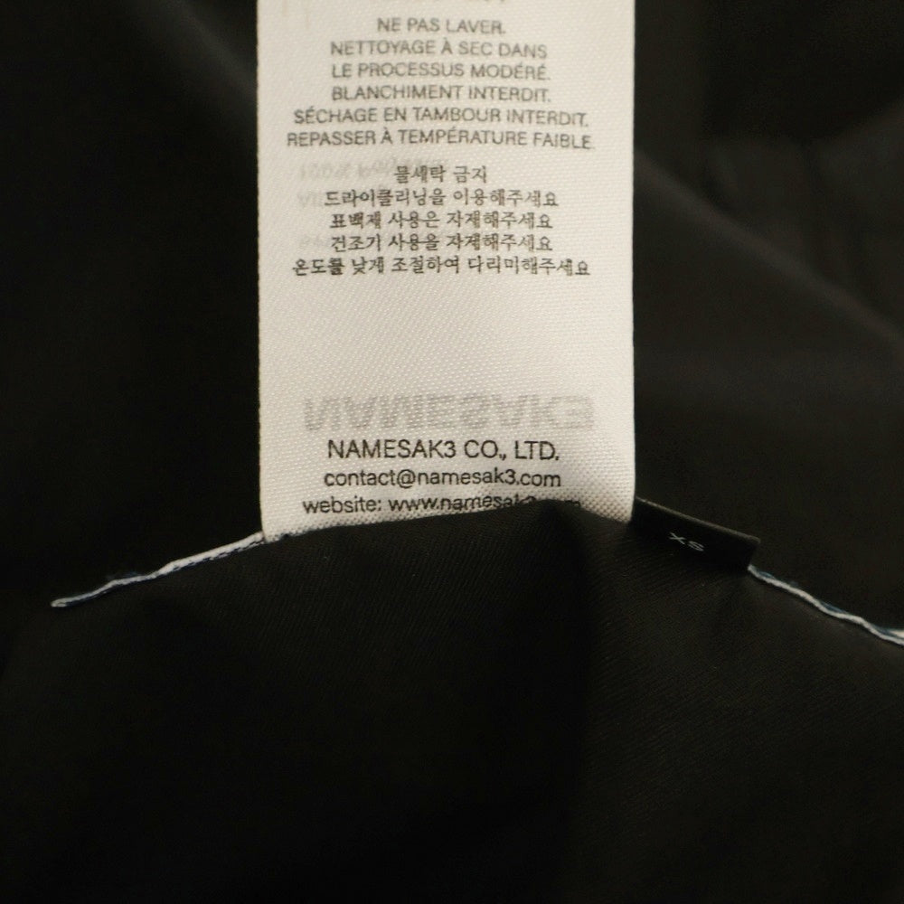 NAMESAKE(ナメサケ) 25SS JACOB LAYERED SUITING TROUSERS レイヤードスーツトラウザーズパンツ ブラック N3-SS25-N3-PT-07-EB
