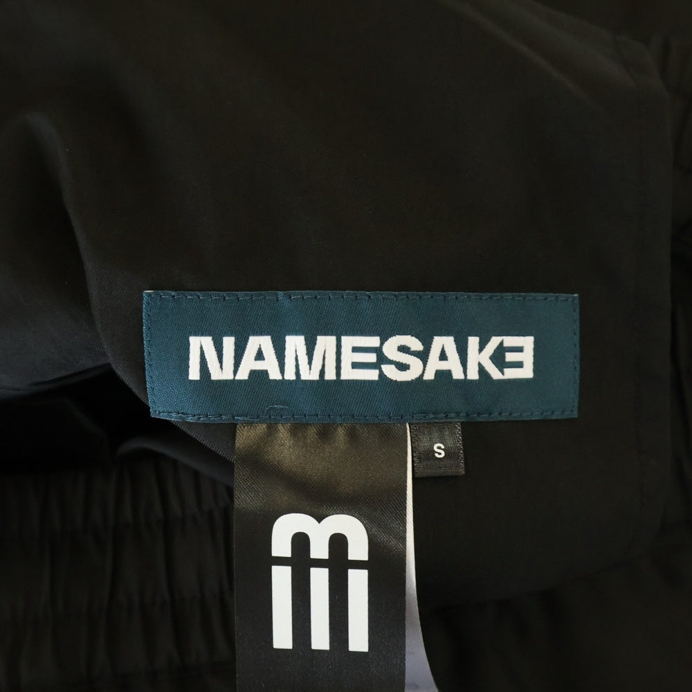 NAMESAKE(ナメサケ) 25SS JACOB LAYERED SUITING TROUSERS レイヤードスーツトラウザーズパンツ ブラック N3-SS25-N3-PT-07-EB