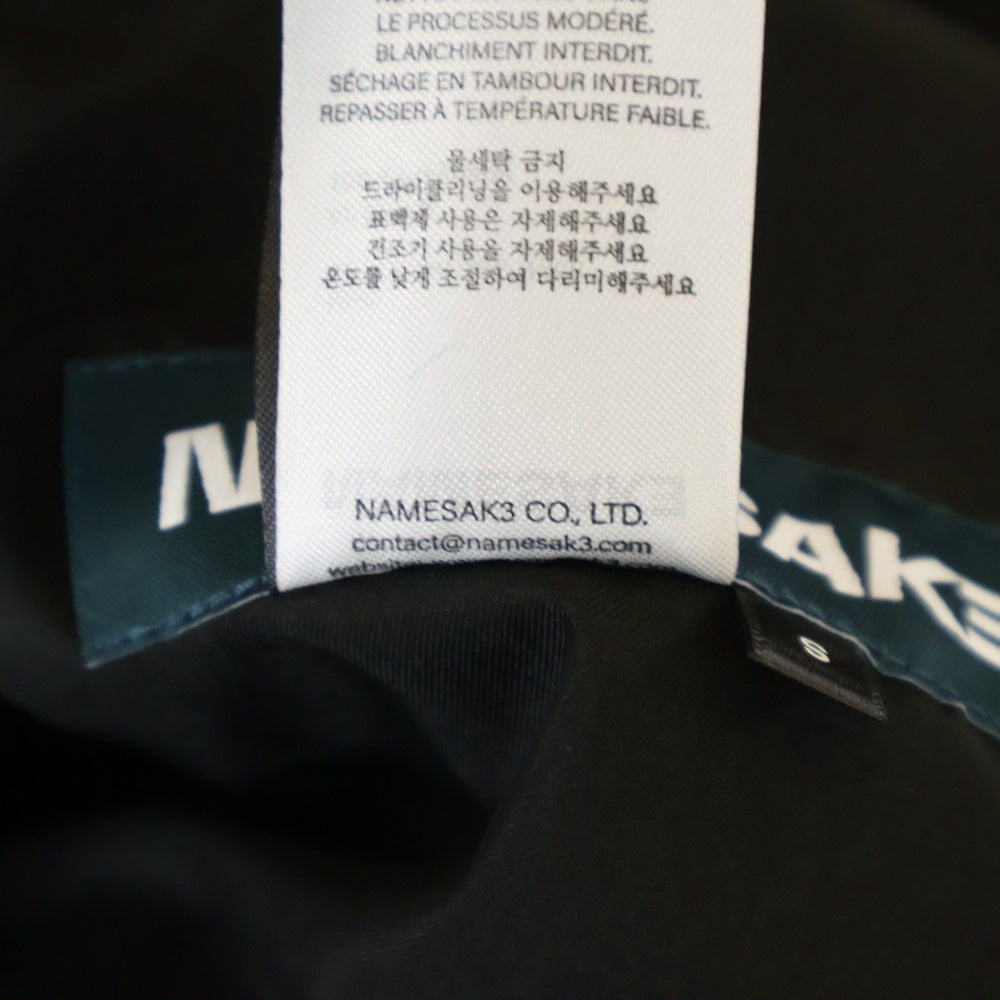 NAMESAKE(ナメサケ) 25SS JACOB LAYERED SUITING TROUSERS レイヤードスーツトラウザーズパンツ ブラック N3-SS25-N3-PT-07-EB