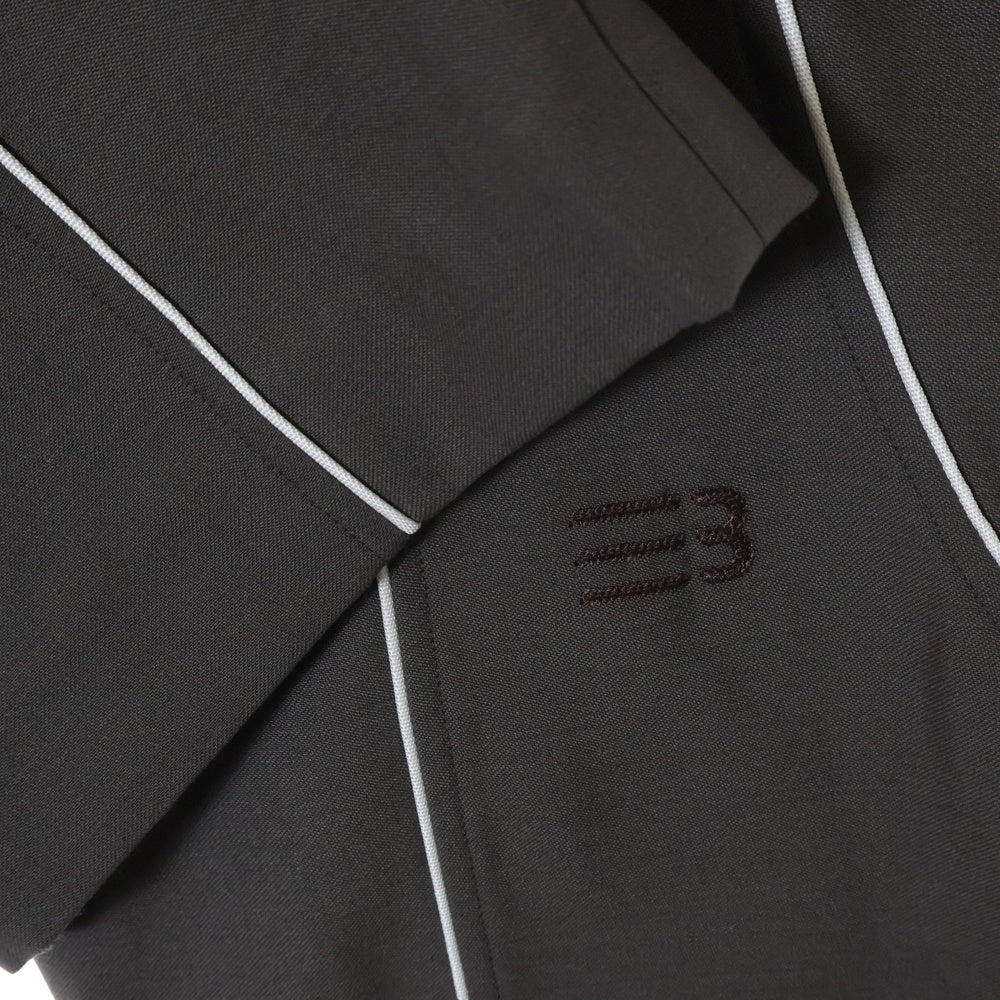 NAMESAKE(ナメサケ) 25SS ZO FORMAL TRACK PANTS フォーマルパイピングトラックパンツ ブラウン N3-SS25-JUICE-PT-01-SB
