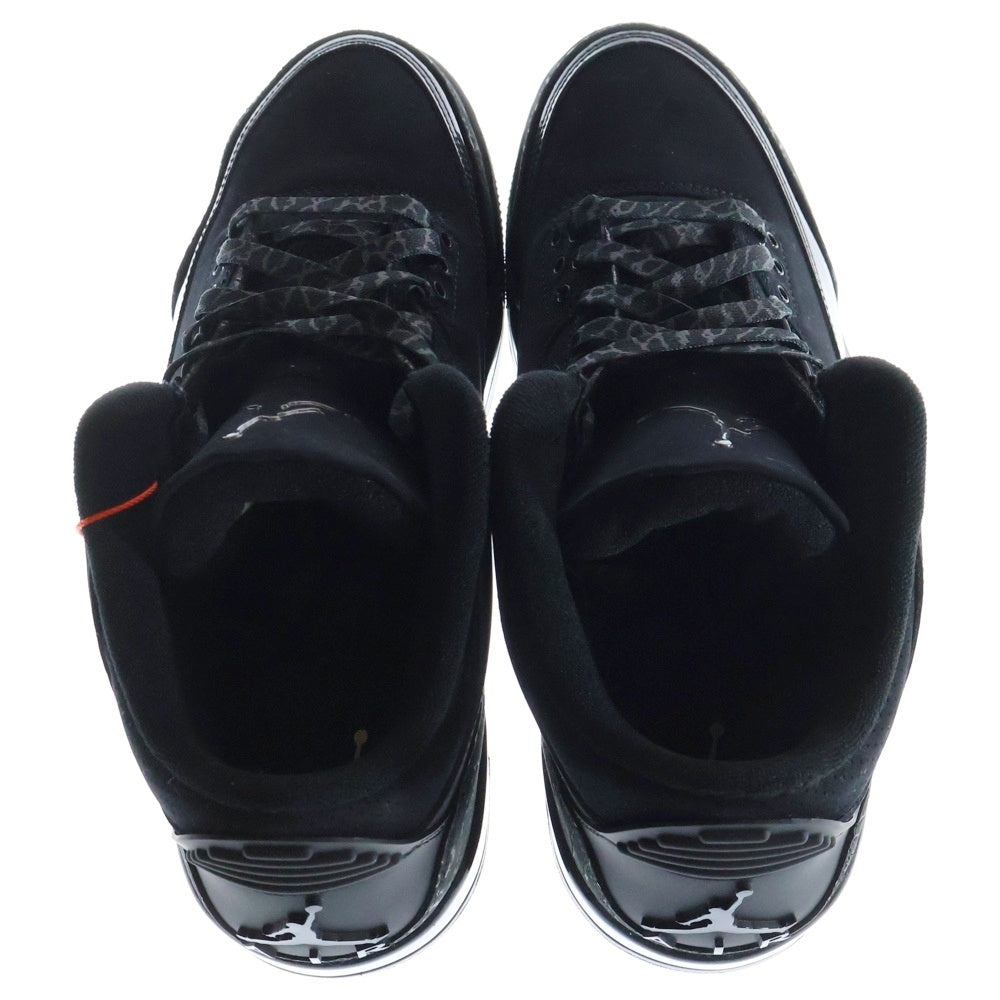 NIKE(ナイキ) AIR JORDAN 3 RETRO BLACK CAT エアジョーダン3 CT8532-001 レトロ ブラックキャット ハイカットスニーカー シューズ ブラック US9/27.0cm