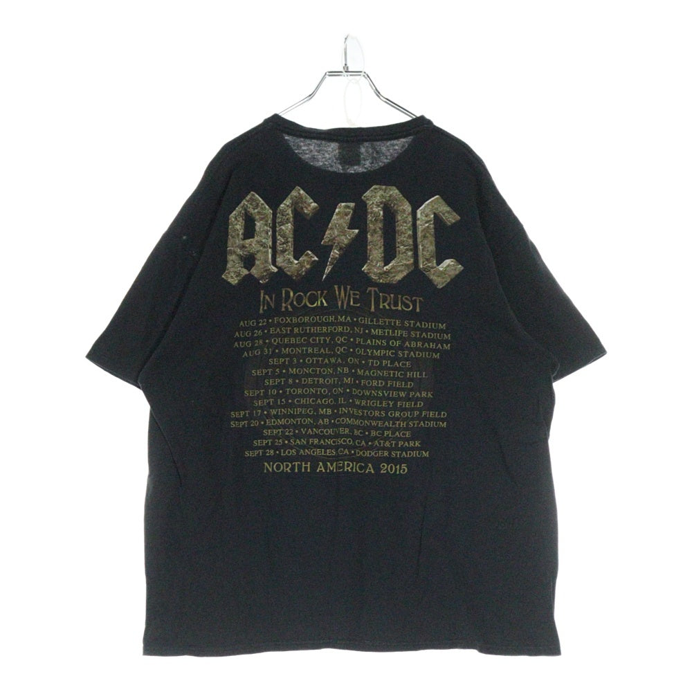 VINTAGE(ヴィンテージ) 00s ACDC バンドプリント 半袖Tシャツ カットソー ブラック