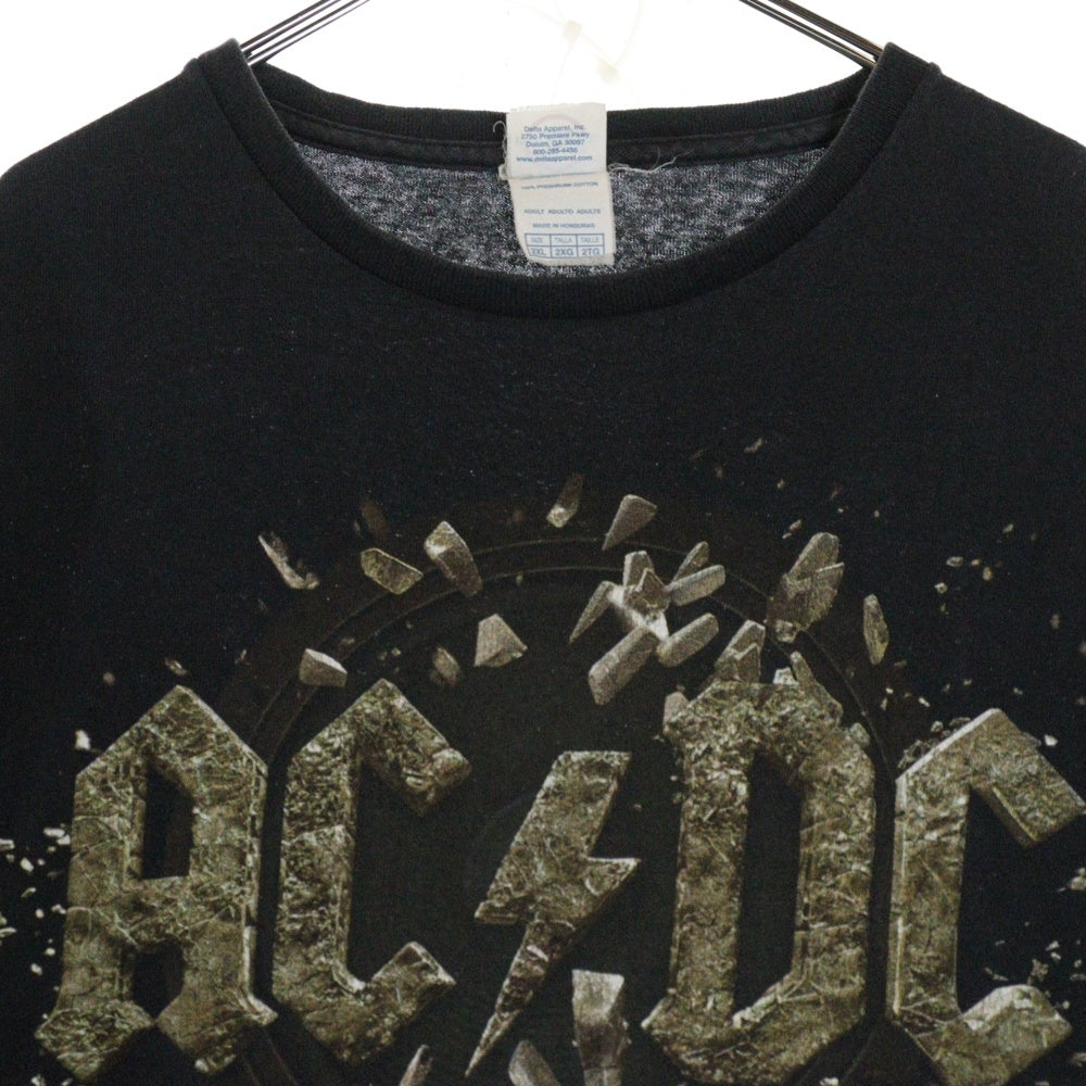 VINTAGE(ヴィンテージ) 00s ACDC バンドプリント 半袖Tシャツ カットソー ブラック