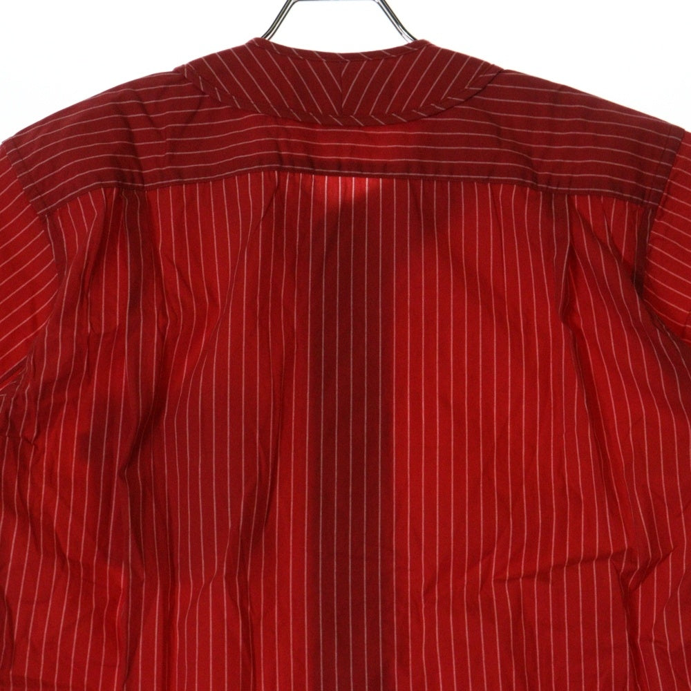 SUPREME(シュプリーム) 14SS ×COMME des GARCONS Baseball Shirt コムデギャルソン ベースボール半袖シャツ ストライプ レッド