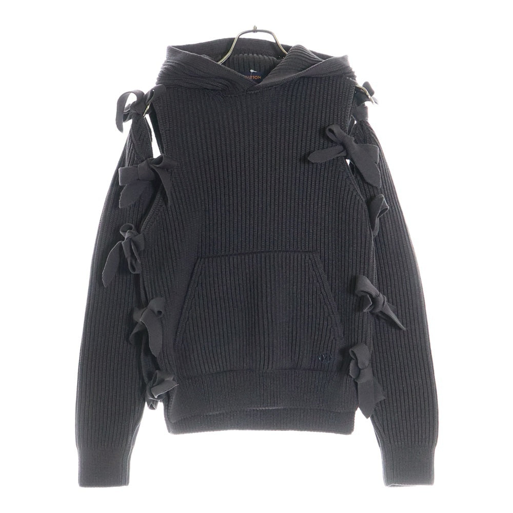 LOUIS VUITTON(ルイヴィトン) 20SS カッティングデザインニットベストパーカー RM201 TYO HIN98W チャコールグレー