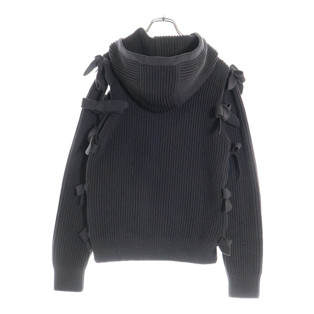LOUIS VUITTON(ルイヴィトン) 20SS カッティングデザインニットベストパーカー RM201 TYO HIN98W チャコールグレー