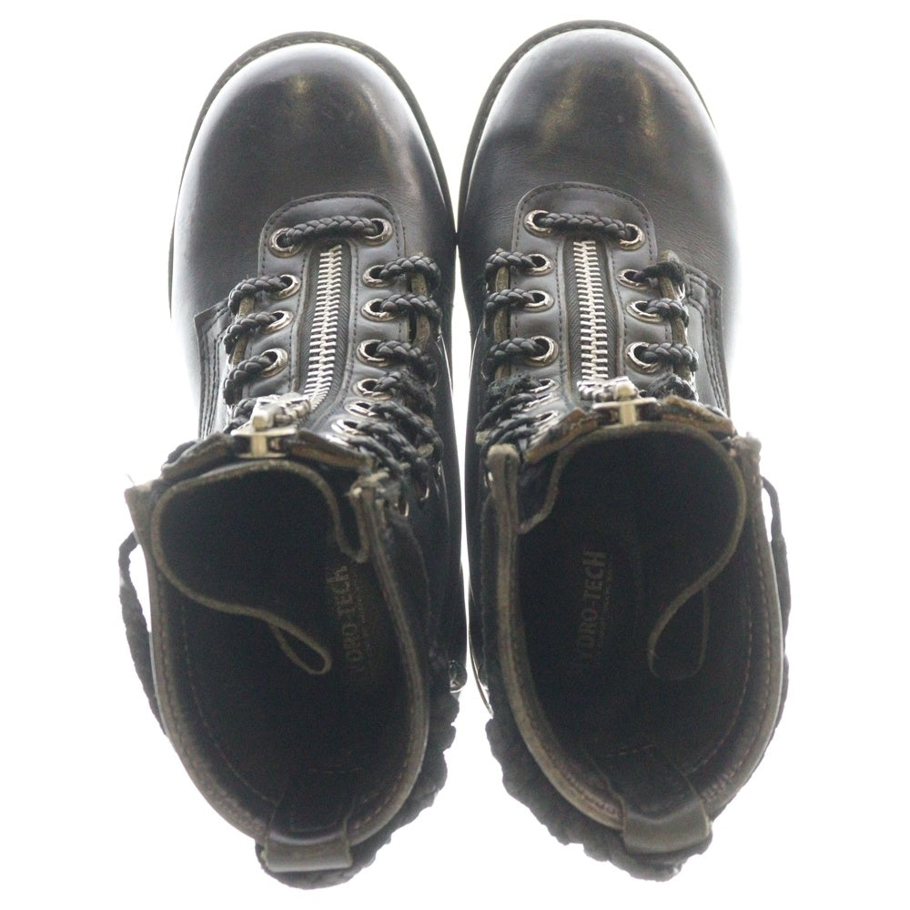 CHROME HEARTS(クロムハーツ) ×WESCO FIREMAN ウエスコ ファイヤーマン センターダガージップ レースアップレザーブーツ ブラック 7 1/2E
