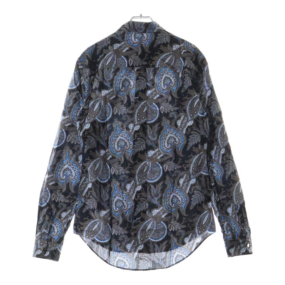 LOUIS VUITTON(ルイヴィトン) 13AW RM132M H4SH10BUV 長袖柄シャツ コットン ブラック/ブラウン
