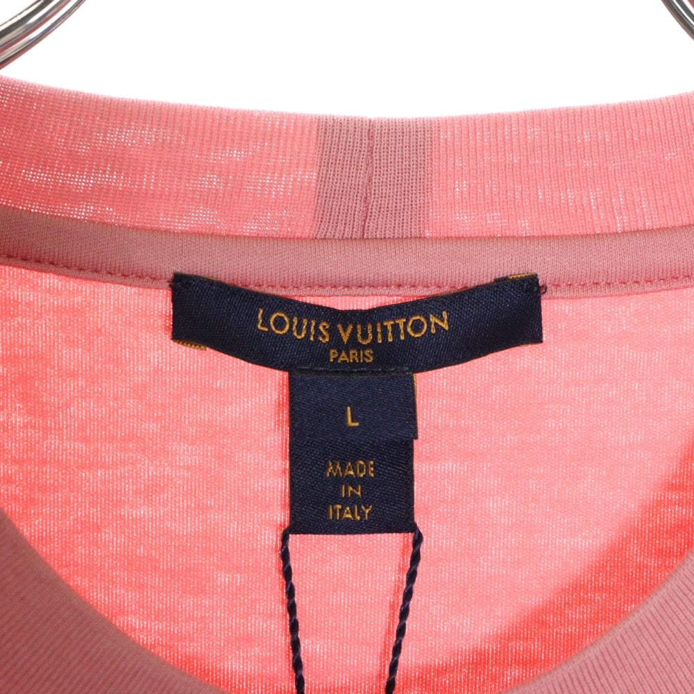 LOUIS VUITTON(ルイヴィトン) 18AW LV Stamp Tee RW182W DMF FFTS03 LV スタンプ 半袖Tシャツ カットソー ピンク
