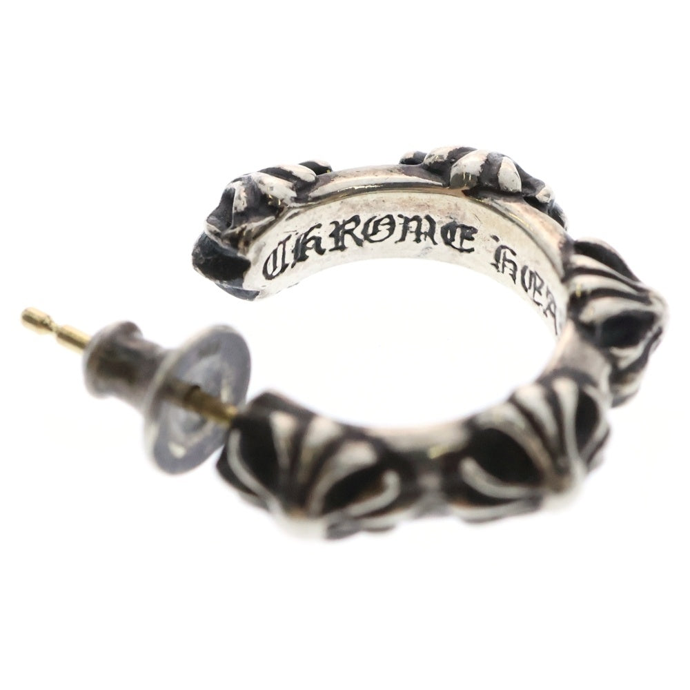 CHROME HEARTS(クロムハーツ) HOOP CROSS クロスバンド フープピアス シルバー BCA100