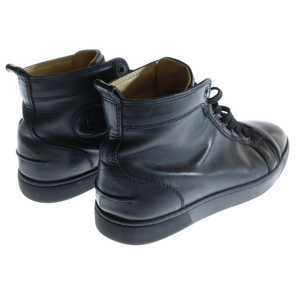 CHRISTIAN LOUBOUTIN(クリスチャンルブタン) レザーハイカットスニーカー シューズ ブラック