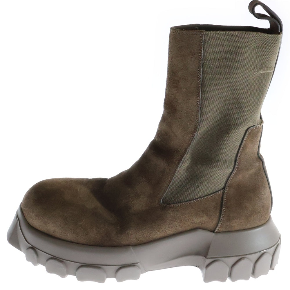 Rick Owens(リックオウエンス) BEATLE BOGUN BOOTS ビートル ジョイント サイドゴアブーツ ブラウン