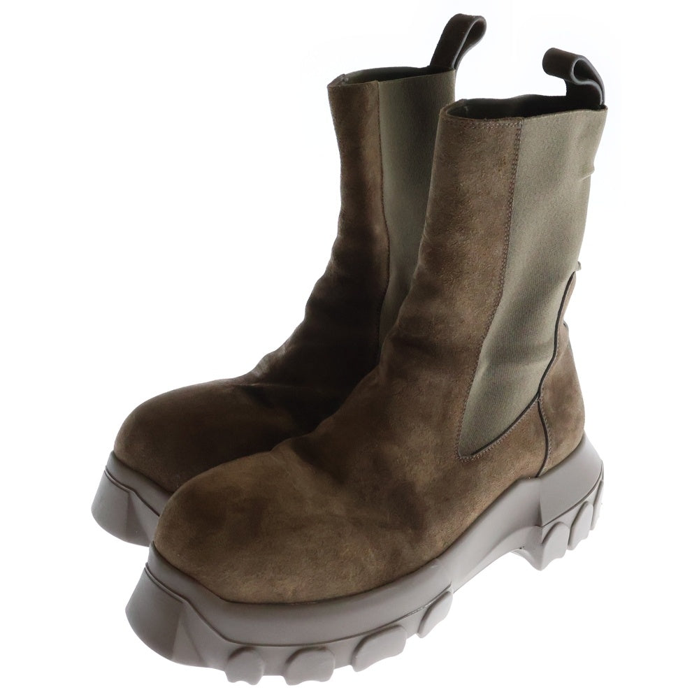 Rick Owens(リックオウエンス) BEATLE BOGUN BOOTS ビートル ジョイント サイドゴアブーツ ブラウン