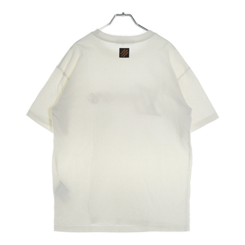 LOUIS VUITTON(ルイヴィトン) 24AW LVLovers ビジューロゴ装飾 クルーネック半袖Tシャツカットソー ホワイト RM242MM NPL HRY29W