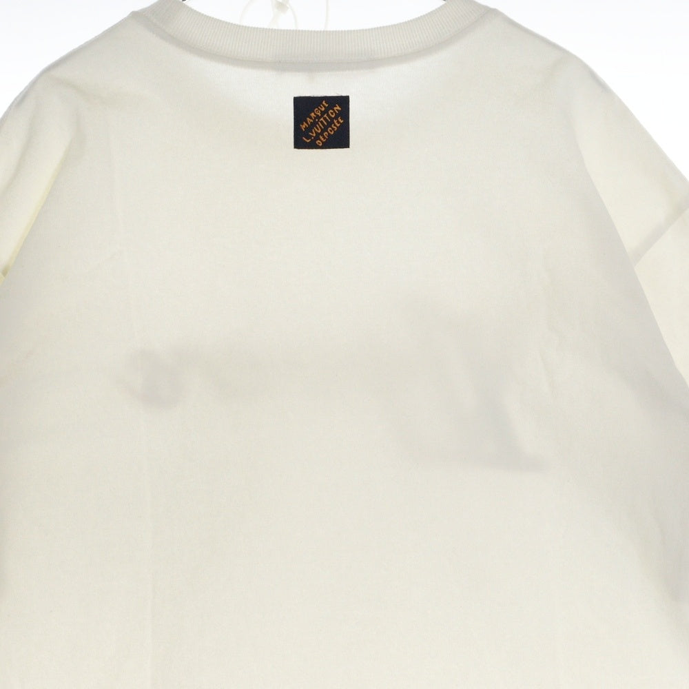 LOUIS VUITTON(ルイヴィトン) 24AW LVLovers ビジューロゴ装飾 クルーネック半袖Tシャツカットソー ホワイト RM242MM NPL HRY29W