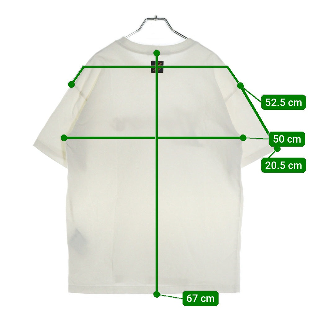 LOUIS VUITTON(ルイヴィトン) 24AW LVLovers ビジューロゴ装飾 クルーネック半袖Tシャツカットソー ホワイト RM242MM NPL HRY29W