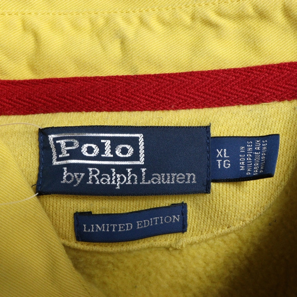 POLO RALPH LAUREN(ポロラルフローレン) SNOW BEACH スノービーチ 長袖ラガーシャツ イエロー/ネイビー