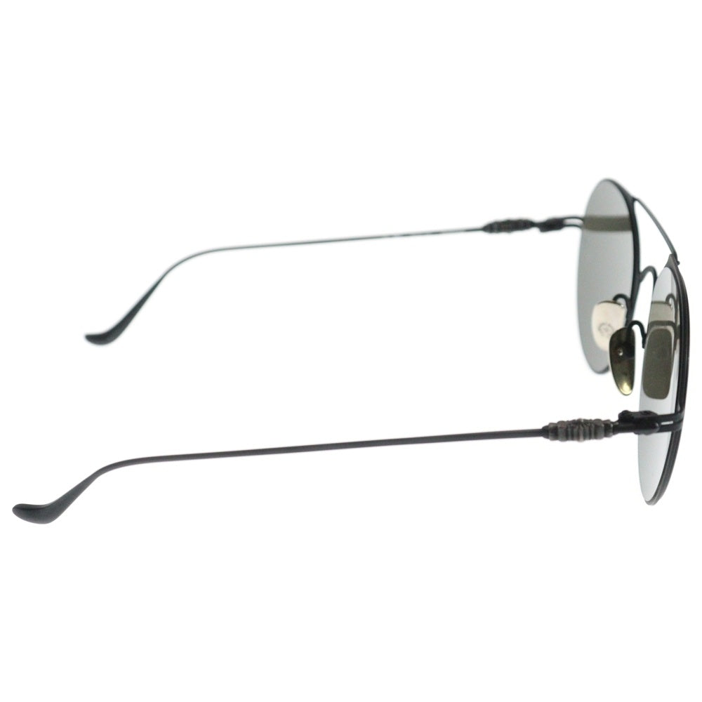 CHROME HEARTS(クロムハーツ) PAIRASS フローラル ダブルブリッジ ミラーレンズサングラス アイウェア 眼鏡 ブラック