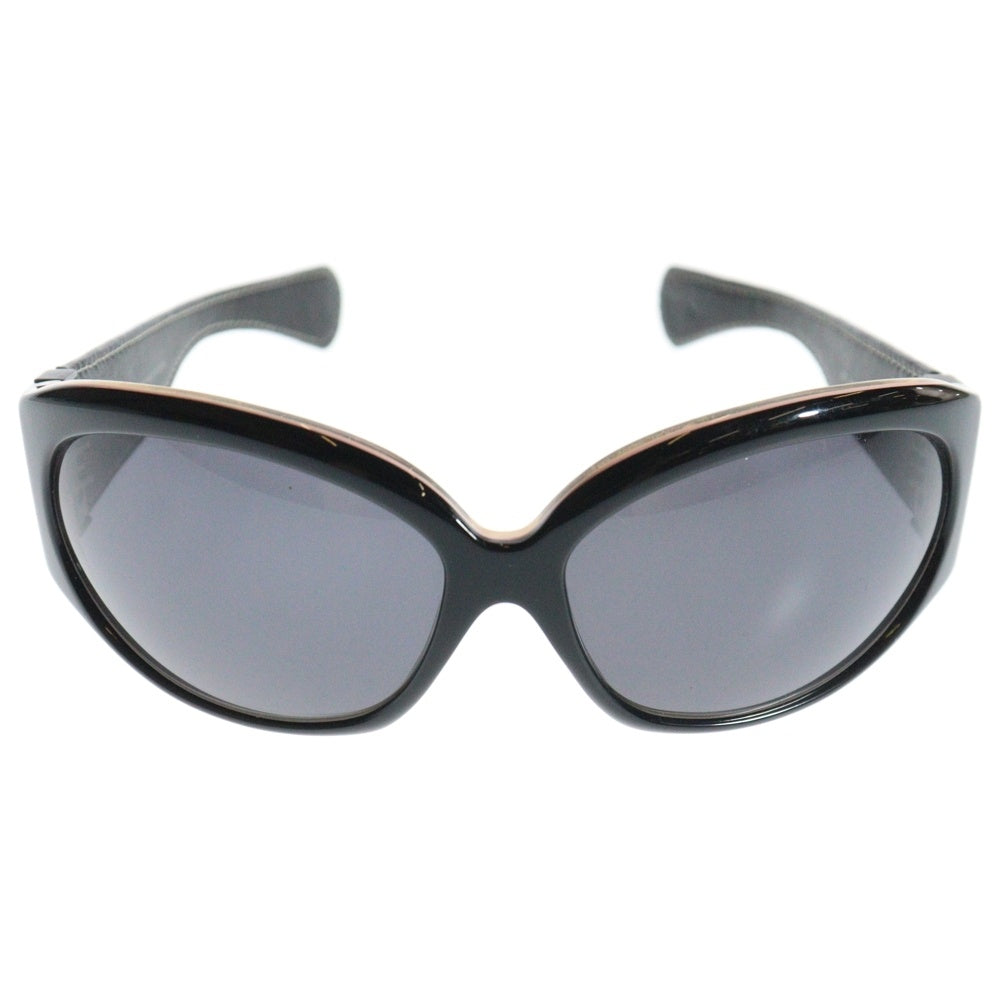 CHROME HEARTS(クロムハーツ) DISFUNCTIONAL レザートリプルクロステンプル オーバルフレームサングラス アイウェア 眼鏡 ブラック/ピンク