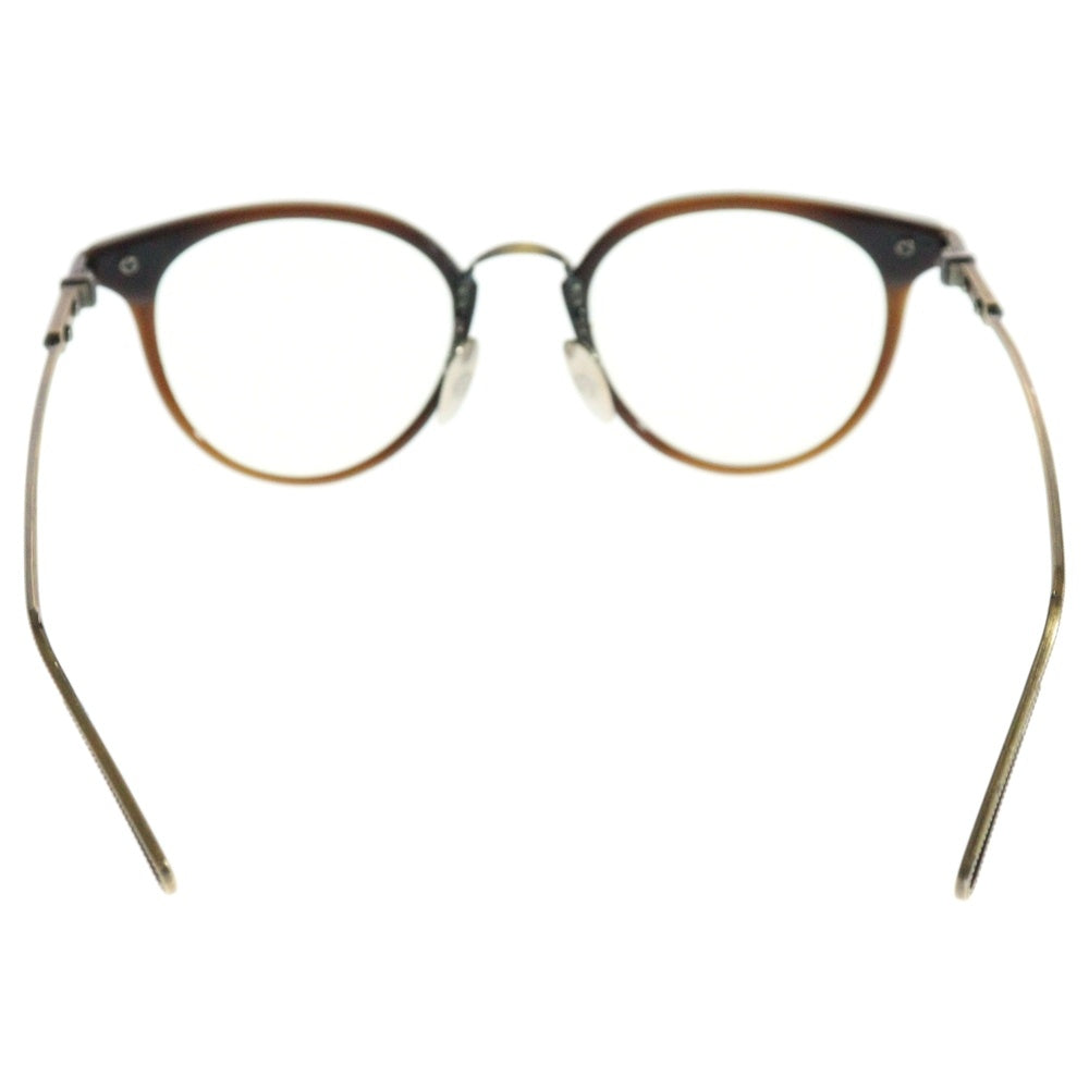 CHROME HEARTS(クロムハーツ) JACK ON クロステンプル メタルフレームウェリントンサングラス アイウェア 眼鏡 ブラウン/ゴールド