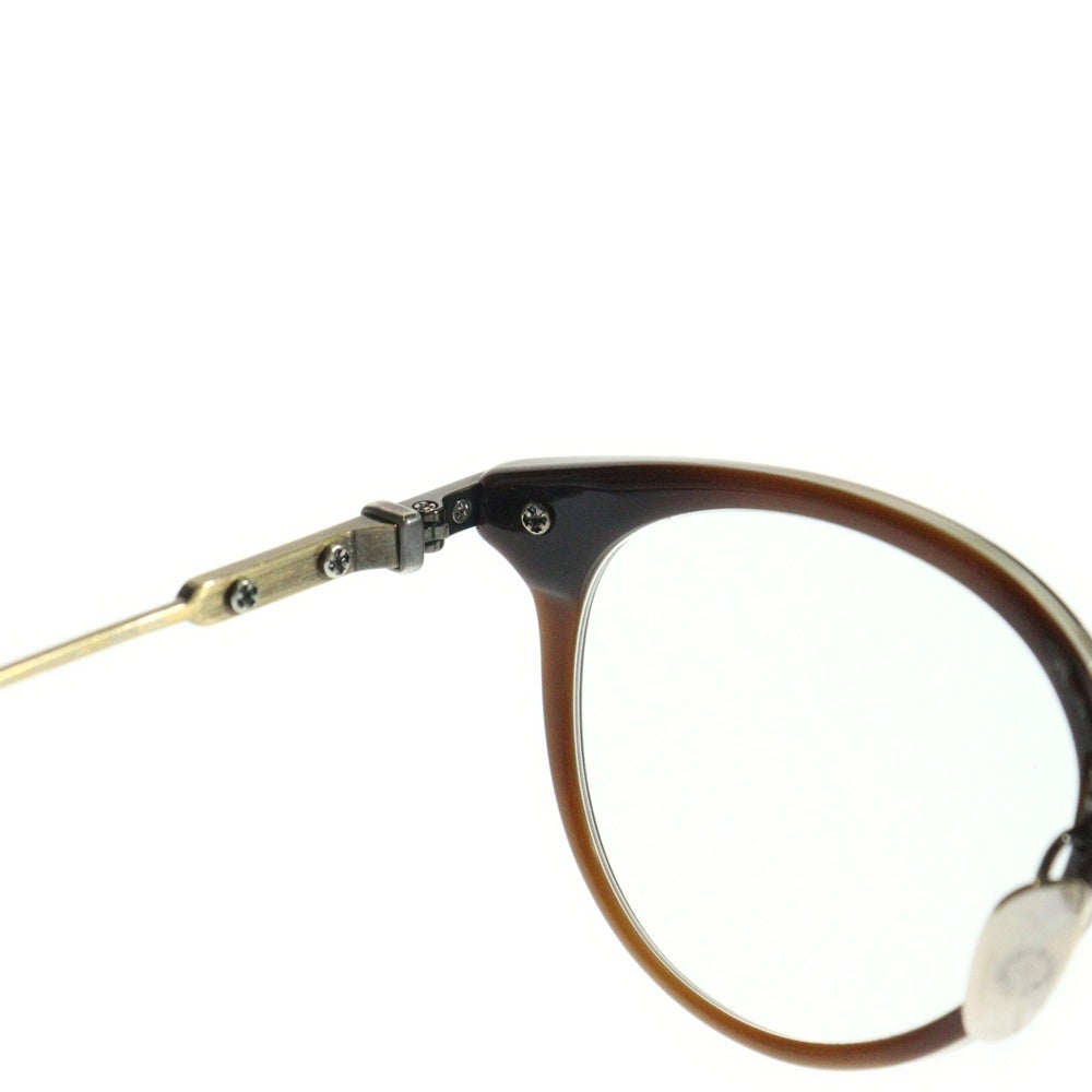 CHROME HEARTS(クロムハーツ) JACK ON クロステンプル メタルフレームウェリントンサングラス アイウェア 眼鏡 ブラウン/ゴールド