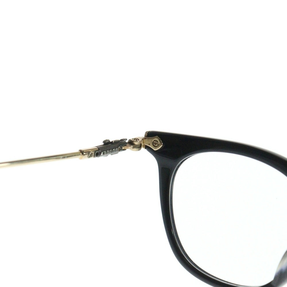 CHROME HEARTS(クロムハーツ) RIZZ1 ダガーテンプル ウェリントンサングラス ゴールドコーティング アイウェア 眼鏡 ブラック/ゴールド