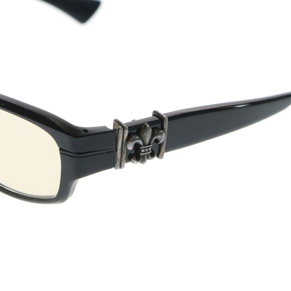 CHROME HEARTS(クロムハーツ) FISH MITTEN BSフレアテンプル スクエアフレームサングラス アイウェア 眼鏡 ブラック