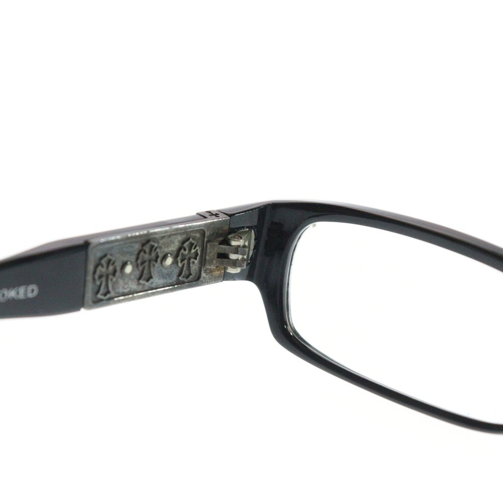 CHROME HEARTS(クロムハーツ) STROKED CHクロステンプル サングラス アイウェア 眼鏡 ブラック/クリア