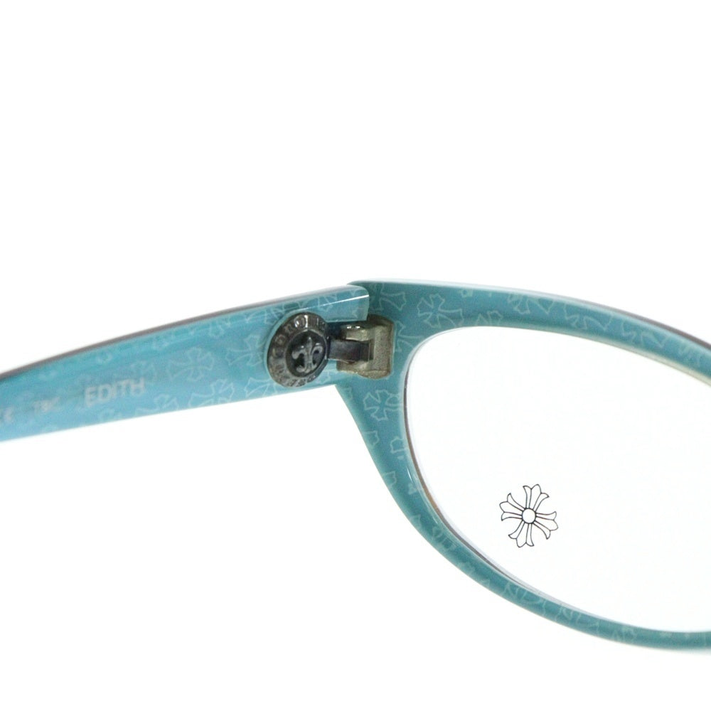 CHROME HEARTS(クロムハーツ) EDITH CHプラステンプル サングラス アイウェア 眼鏡 ブラック/ブルー