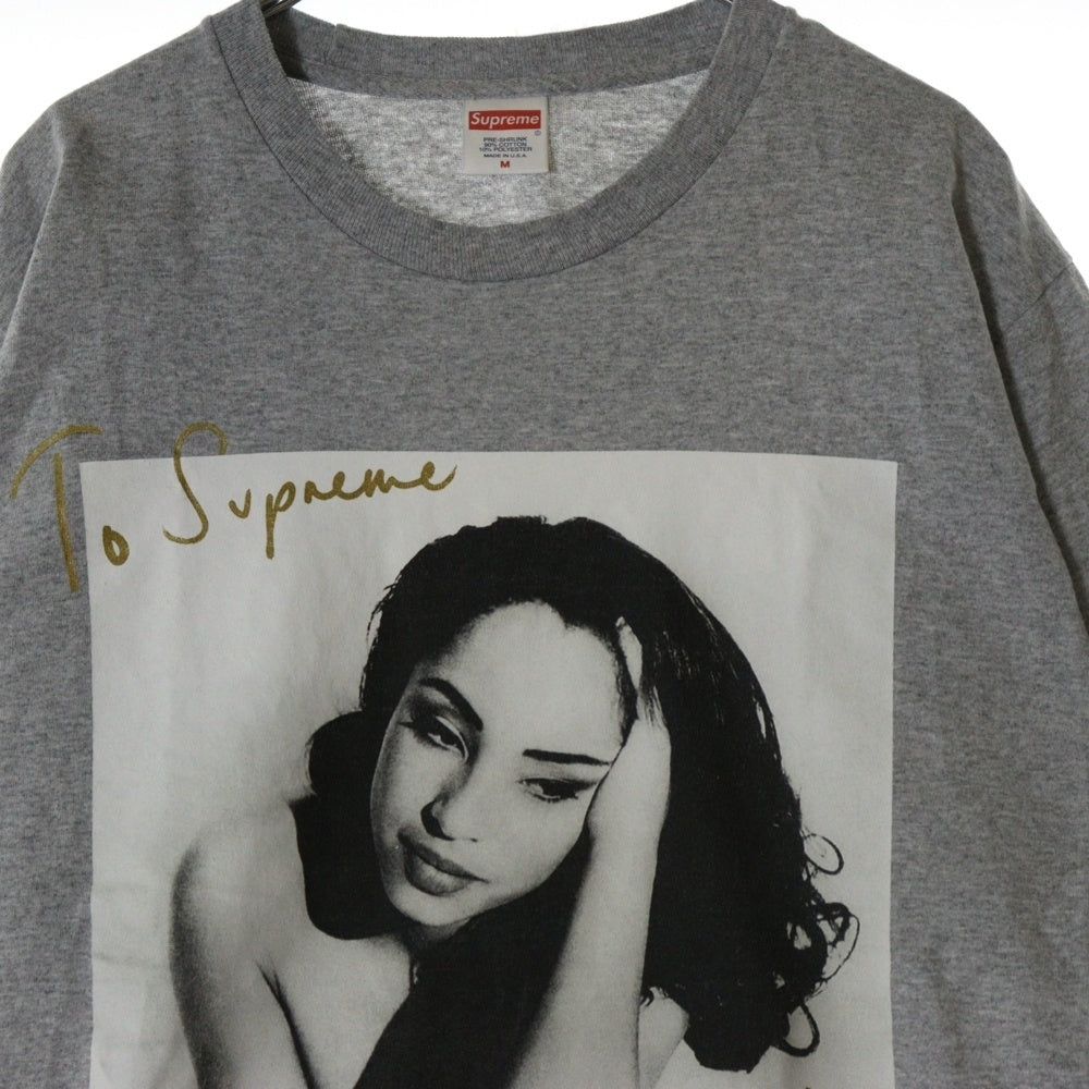 SUPREME(シュプリーム) 17SS Sade Tee シャーデー フロントプリント クルーネック半袖Tシャツ カットソー グレー