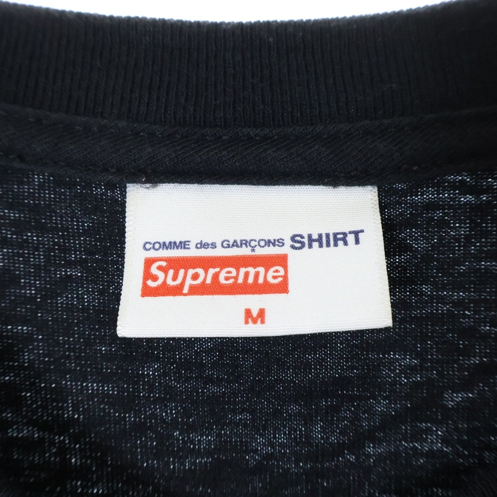 SUPREME(シュプリーム) 17SS×COMME des GARCONS BOX Logo Tee コムデギャルソンシャツ ボックスロゴ クルーネック半袖Tシャツ カットソー ブラック/レッド