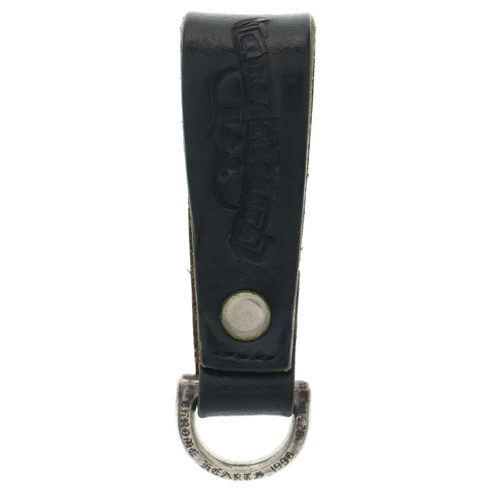 CHROME HEARTS(クロムハーツ) BELT LOOP D RING Dリング クロスボールベルトループ ブラック/シルバー BCA415