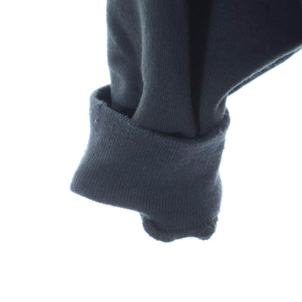 BALENCIAGA(バレンシアガ) 23SS SKATER HOODIE 739024 TOVN3 スケーター クラッシュダスト加工ワッペンプルオーバーパーカーフーディー ブラック