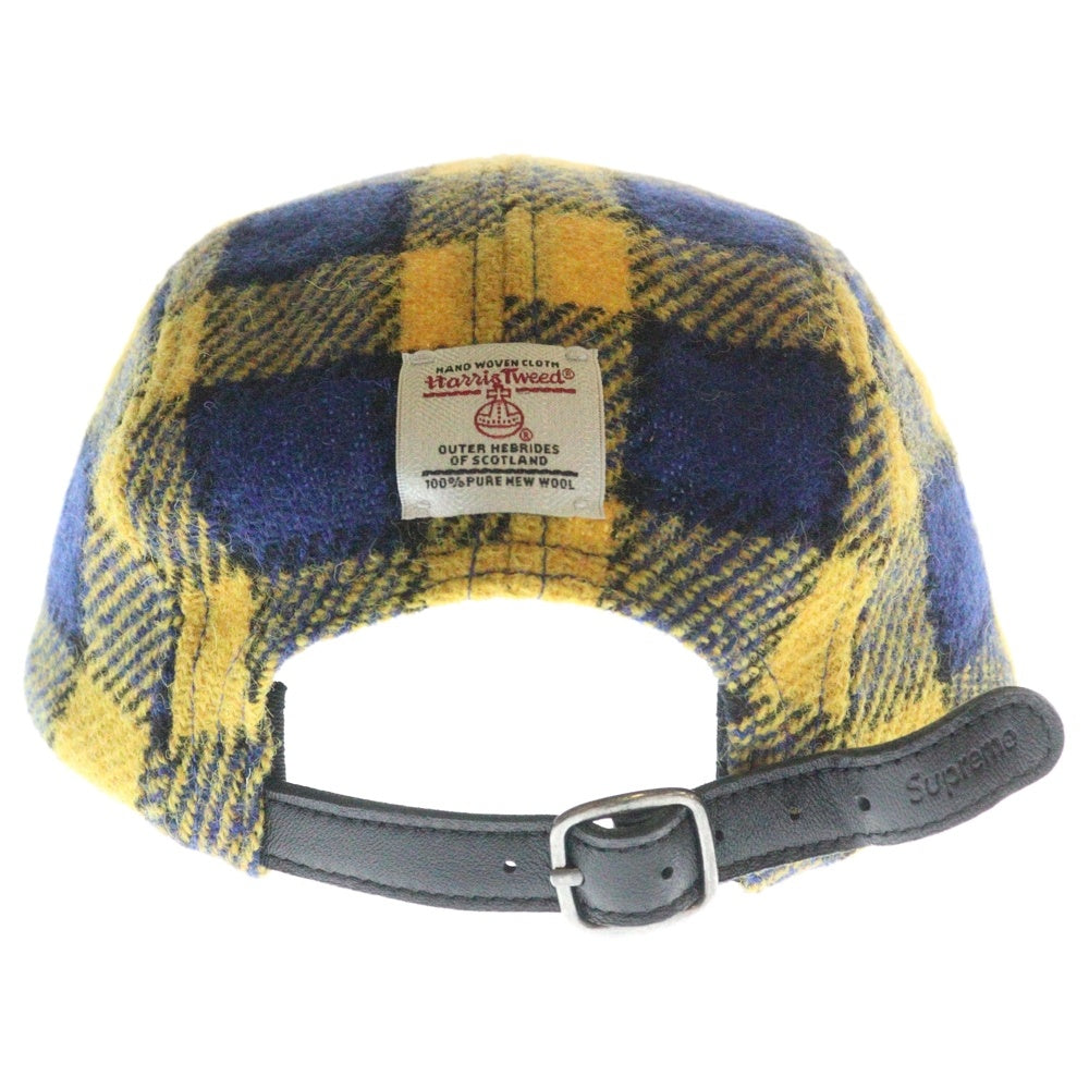 SUPREME(シュプリーム) 25SS Harris Tweed Camp Cap ハリスツイード キャンプキャップ 帽子 イエロー