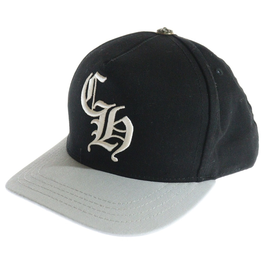 CHROME HEARTS(クロムハーツ) CH LOGO BASEBALL CAP 5パネル フロントロゴ ベースボールキャップ 帽子 ブラック/グレー