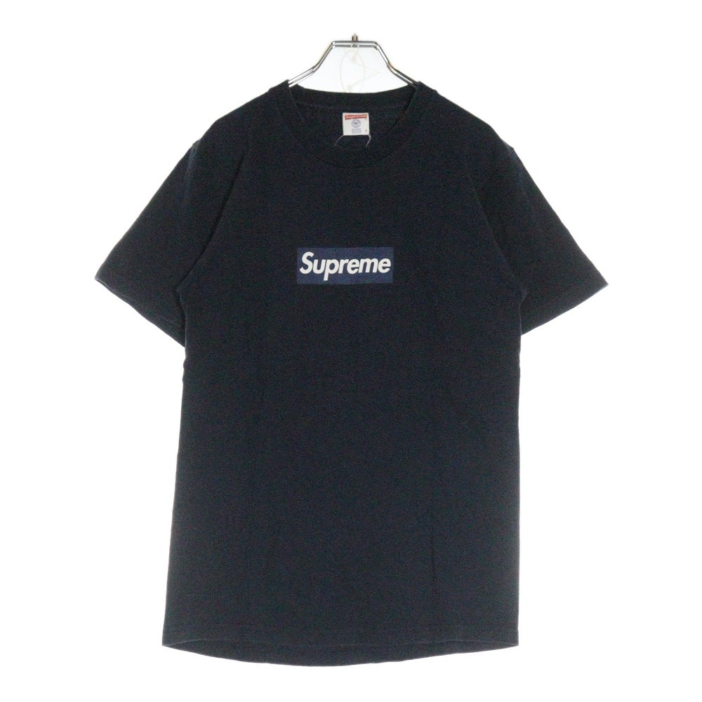 SUPREME(シュプリーム) 15SS ×New York Yankees Box Logo Tee ニューヨークヤンキース ボックスロゴ半袖Tシャツ カットソー ネイビー