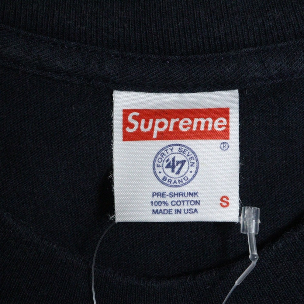 SUPREME(シュプリーム) 15SS ×New York Yankees Box Logo Tee ニューヨークヤンキース ボックスロゴ半袖Tシャツ カットソー ネイビー