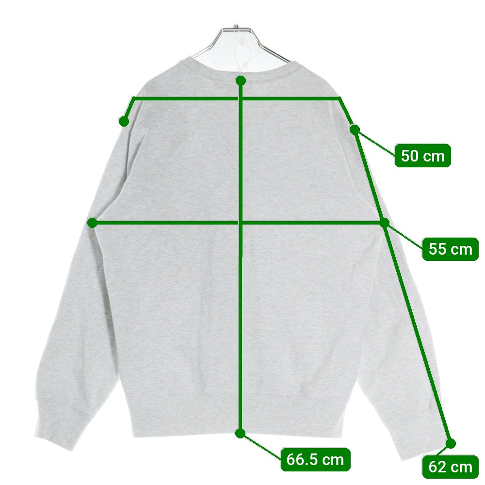 SUPREME(シュプリーム) 19AW Breed Crewneck ブレードロゴ クルーネックスウェットトレーナー グレー