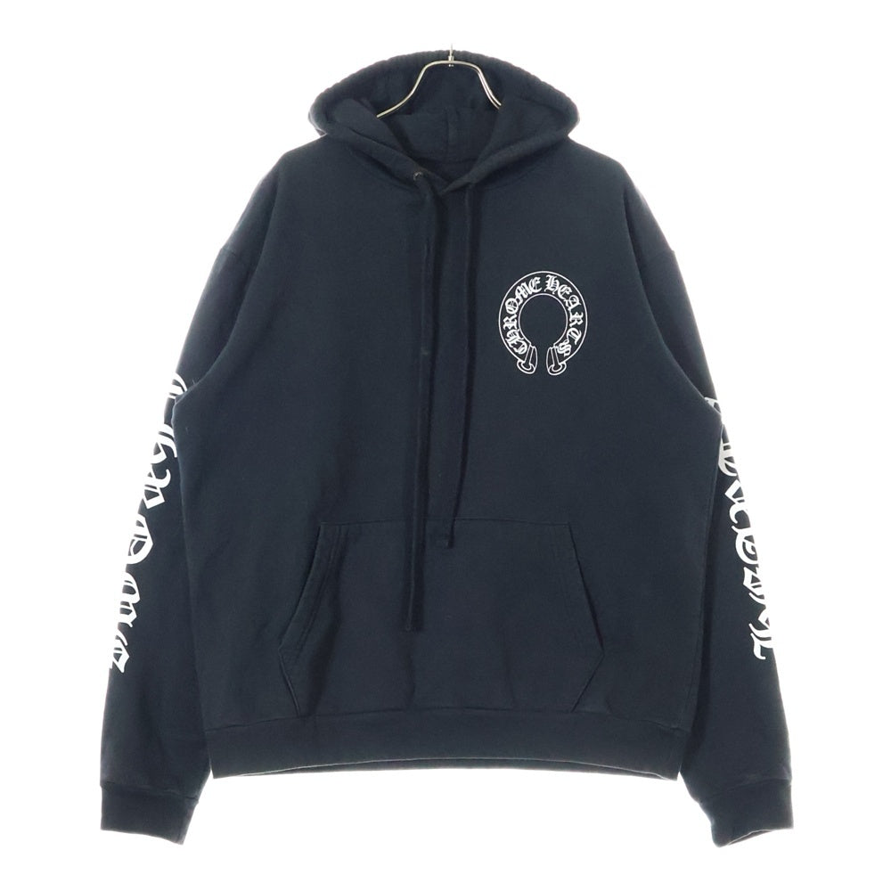 CHROME HEARTS(クロムハーツ) ×MATTY BOY Chomper Horseshoe Hoodie マッティボーイ チョンパーホースシュー スウェットプルオーバーフーディーパーカー ブラック