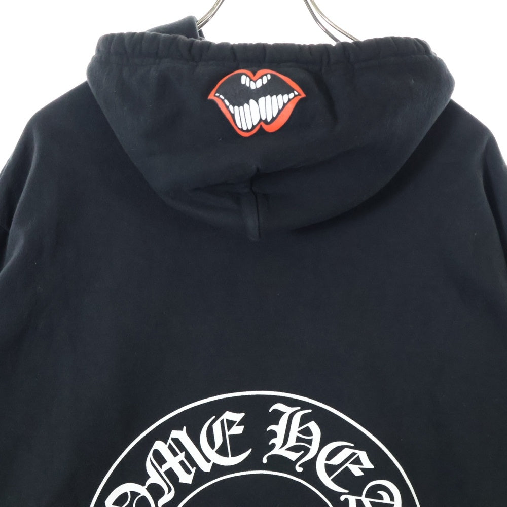 CHROME HEARTS(クロムハーツ) ×MATTY BOY Chomper Horseshoe Hoodie マッティボーイ チョンパーホースシュー スウェットプルオーバーフーディーパーカー ブラック