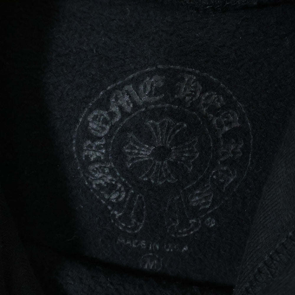 CHROME HEARTS(クロムハーツ) ×MATTY BOY Chomper Horseshoe Hoodie マッティボーイ チョンパーホースシュー スウェットプルオーバーフーディーパーカー ブラック