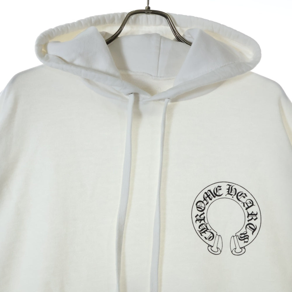 CHROME HEARTS(クロムハーツ) ×MATTY BOY Chomper Horseshoe Hoodie マッティボーイ チョンパーホースシュー スウェットプルオーバーフーディーパーカー ホワイト
